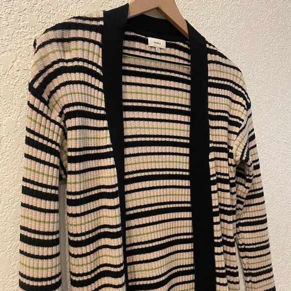 The Odells Felicity Overcoat Striped Duster Cardigan Sweater Size XS - Picture 4 of 9